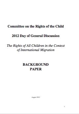 The Rights of All Children in the Context of International Migration - Background Paper